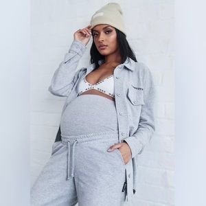 Grey Maternity Jersey Shirt